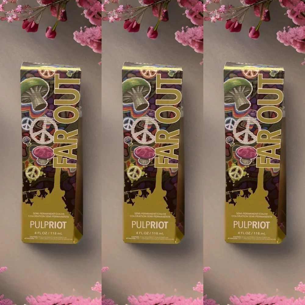 PulpRiot Semi Permanent HairColor Far Out 4 oz - 3 units